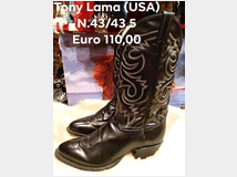 Stivali texani cowboy tony lama (usa) n.43 /43,5